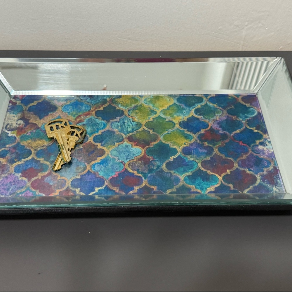 Elegant Multicolor Decorative Tray